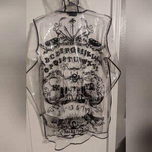 Clear Vinyl Ouija Board Raincoat
